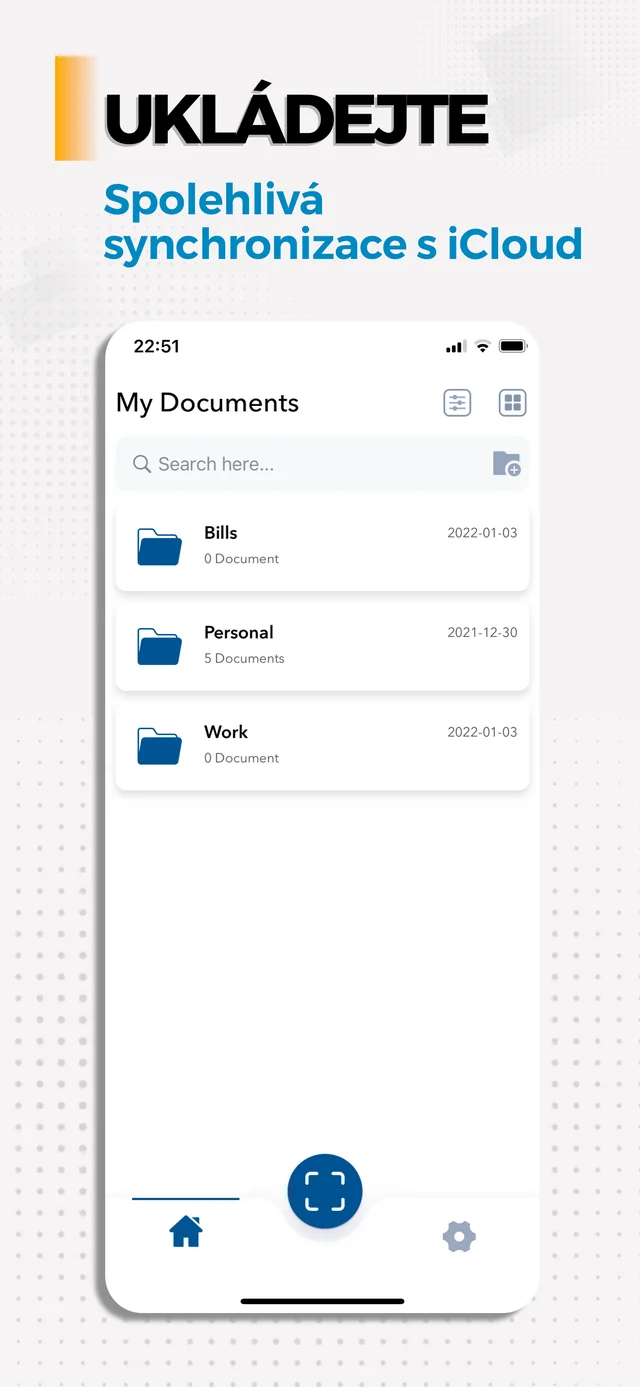 Uložit a uspořádat — Document Scanner