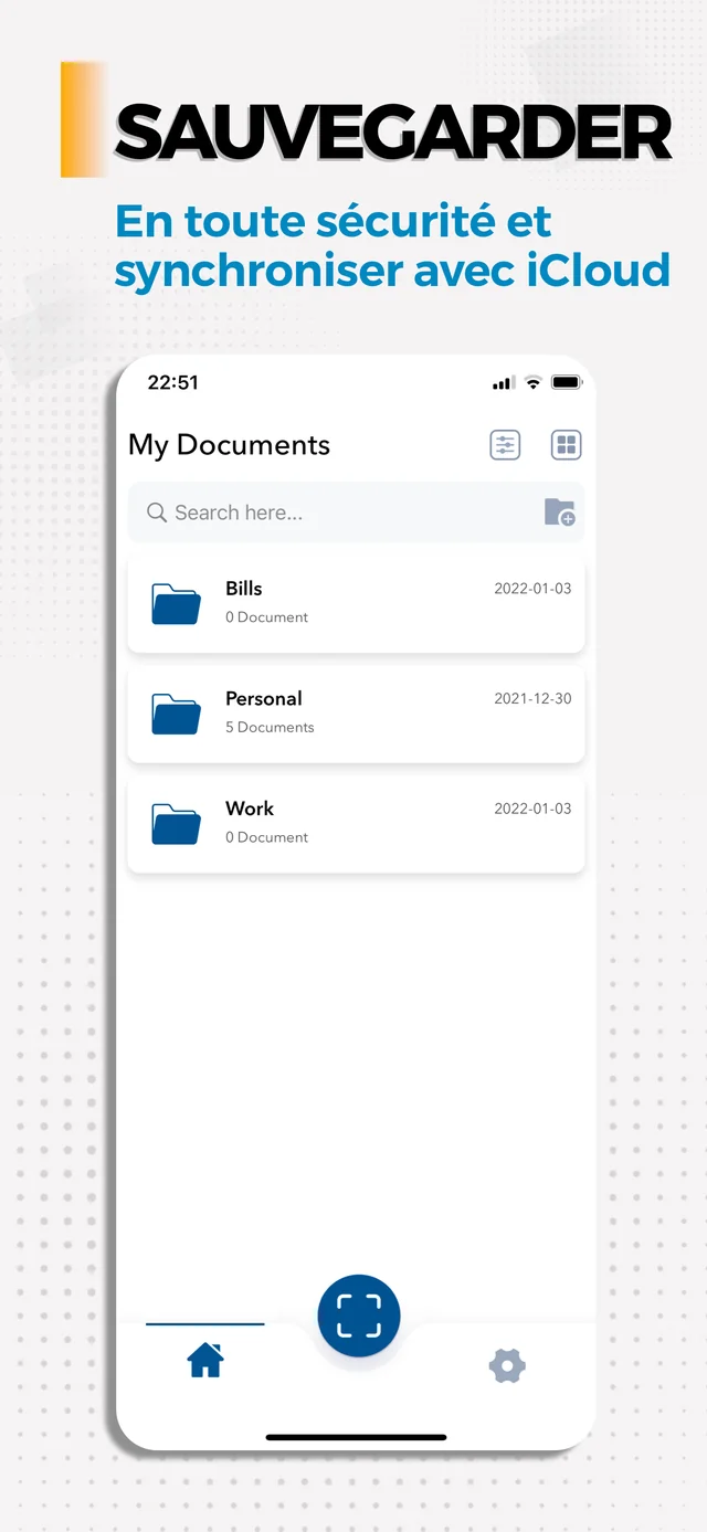 Enregistrer et organiser — Document Scanner